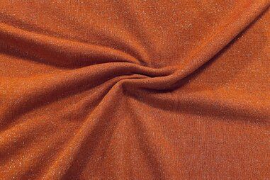 Terra - Gebreide stof - lurex - terra-oranje - 797248-194