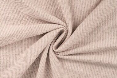 Zandbeige stoffen - Tricot stof - seersucker - zand - 11733-520