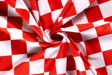 175gr/M² - Texture - ruiten - rood wit - 20812-015