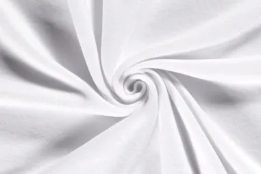 270gr/M² - Fleece stof - fleece katoen brushed - wit - 10004-050
