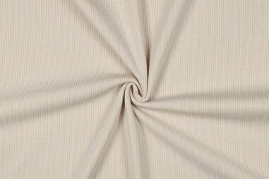 Zandbeige stoffen - Tricot stof - ribtricot - licht zand - 1072-068