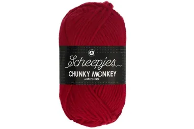 Brei- en haakgarens CHUNKY MONKEY 100% Acryl - Chunky Monkey 100 gram - 1246 cardinal