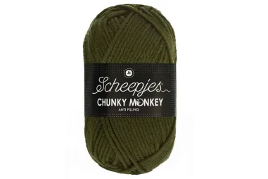 Haak- en breigaren - Chunky Monkey 100 gram - 1027 moss green