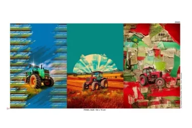 Multi stoffen - Paneel stof - tricot - digitaal trekkers - multi - 25063