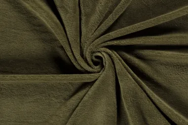 Badstoffen - Badstof - van 40% bamboe - kaki - 14533-027