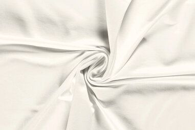 250gr/M² - Tricot stof - French Terry - gebroken wit - 2775-051