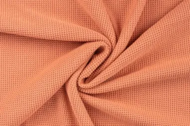 300gr/M² - Gebreide stof - knitted cotton - dusty salmon - 11734-320