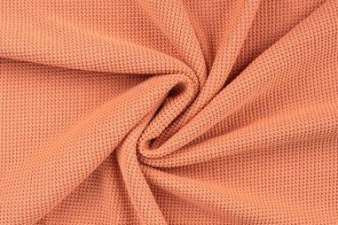 Zalmoranje stoffen - Gebreide stof - knitted cotton - dusty salmon - 11734-320