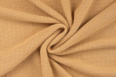 Gebreide stoffen - Gebreide stof - knitted cotton - maisgeel - 11734-820