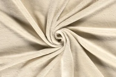 Handdoek stoffen - Badstof - van 40% bamboe - beige - 14533-052