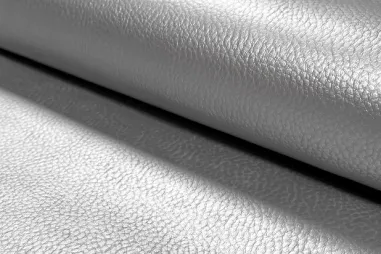 Satijn stof - stretch - foliedruk - zilver - 24315-070 - Kunstleer stof - zilver - 11350-070