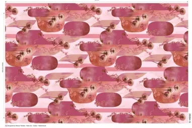 Multi stoffen - Tricot stof - digitaal natuur - roze multi - 25004-12
