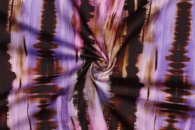 Verhees stoffen - Katoen stof - satijn - digitaal abstract - lavendel - 5047-006