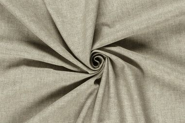 165gr/M² - Linnen stof - linnen mix chambré - melange kaki - 23031-027
