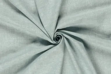 165gr/M² - Linnen stof - linnen mix chambré - melange donker mint - 23031-022