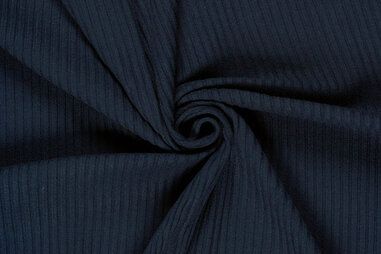 Dunkelblau - Jersey - Rippstrick - dunkelblau - 3362-008