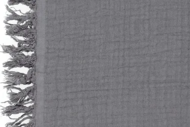 Interieurstoffen - Hydrofiel stof - 4 laags - franje - grijs - 90063-970