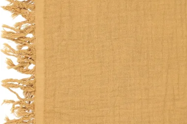 Interieurstoffen - Hydrofiel stof - 4 laags - franje - camel - 90063-098