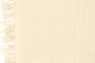 Interieurstoffen - Hydrofiel stof - 4 laags - franje - naturel - 90063-170