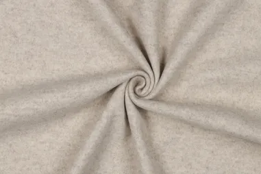 Katoen stof - satin bedrukt abstract - beige - 19125-052 - Gebreide stof - knitted wool look - beige melange - 3746-008