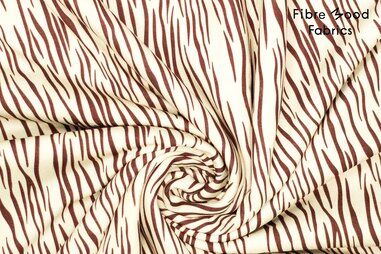 Zachte stoffen - Joggingstof - heavy jogging - zebraprint - gebroken wit - 32/312016-10