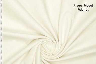 97% katoen, 3% elastan stoffen - Stretch stof - cotton twill - gebroken wit - 32/791040-007
