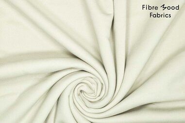 80% katoen, 20% polyester stoffen - Joggingstof - recycled & organic - heavy jogging - moonstruck beige - 32/997251-982