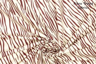 Fibre Mood, editie 32 - Baumwolle - Popeline - Tiermuster Zebra - cremefarben - 32/310369-20