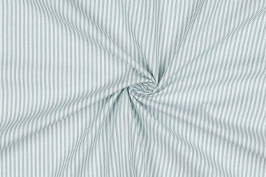 Bettwaren - Baumwolle - yarn dyed - gestreift - teal - 2510-002