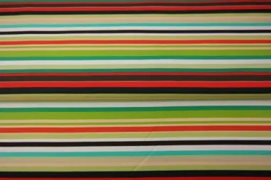 Stenzo stoffen uitverkoop - Tricot stof - digitaal gestreept - multi - 25065-10