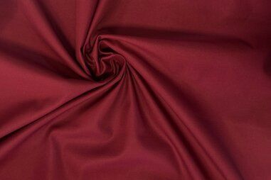 Uitverkoop - Polyester stof - katoenmix - bordeaux - JT632