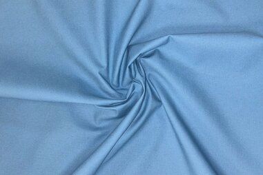 Uitverkoop - Katoen stof - blauw - JT630