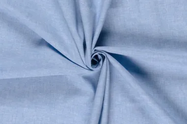 Overhemden - Leinen - Leinenmischung chambré - babyblau - 23031-003