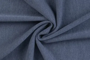 Boordstoffen - Bündchenstoff - 2x1 Rippe - darkjeans melange - 0368-907