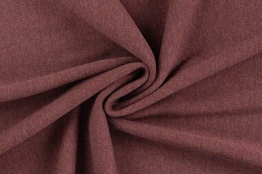RS - Quality stoffen - Boordstof - 2x1 rib - bordeaux melange - 0368-918