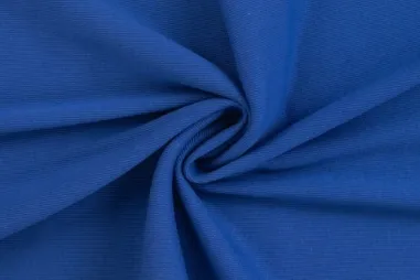 rond gebreide stoffen - Boordstof - 2x1 rib - kobalt - 0368-985