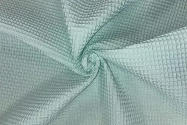 Babydeken stoffen - Wafelkatoen stof - Wafeldoek - mint - 0267-320