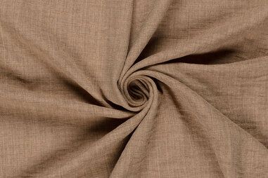 165gr/M² - Polyester stof - linnenlook - taupe - 23229-054