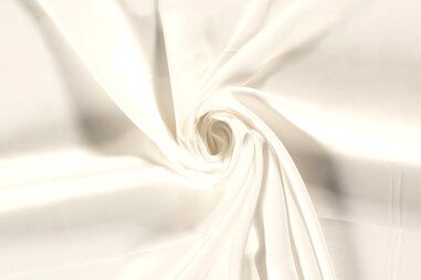 Gebroken witte stoffen - Viscose stof - satijn - gebroken wit - 23085-051