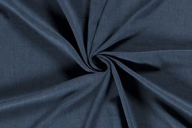 220gr/M² - Viscose stof - linnenmix slub - indigo - 13579-006