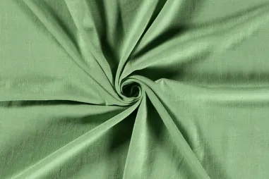 75% viscose, 25% linnen stoffen - Viscose stof - linnenmix slub - groen - 13579-123