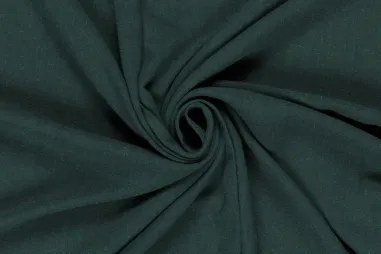Donkergroen - Viscose stof - linnenmix slub - donkergroen - 13579-228