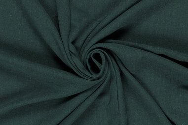 Donkergroene stoffen - Viscose stof - linnenmix slub - donkergroen - 13579-228