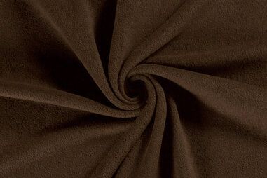 250gr/M² - Fleece stof - donkerbruin - 9111-458