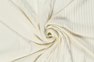 80% viscose, 18% polyamide, 2% elastan - Jersey - Rippstrick - cremefarben - 3362-051