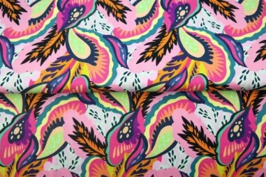 Stenzo Tricot stoffen - Tricot stof - digitaal abstract - multi - 25942-12