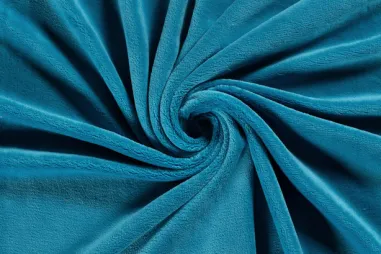 Badjas stoffen - Fleece stof - ultra soft - aqua - 5358-004