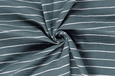 Gestreifte - Musselin - Streifen - indigo - 23428-106