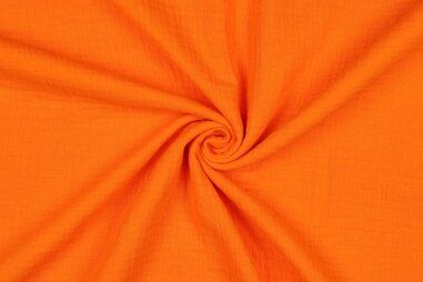 Geweven stoffen - Hydrofiel stof - oranje - 3959-071