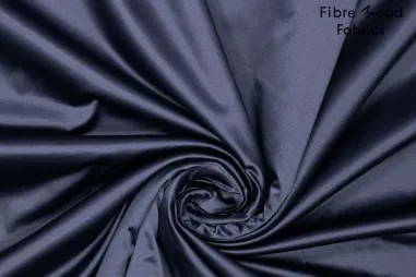 Fibre Mood - Stretch stof - katoenmix satijn - brushed - donkerblauw - 33/791041-889